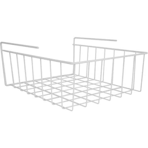 Корзина подвесная 24x28x12 см цвет белый