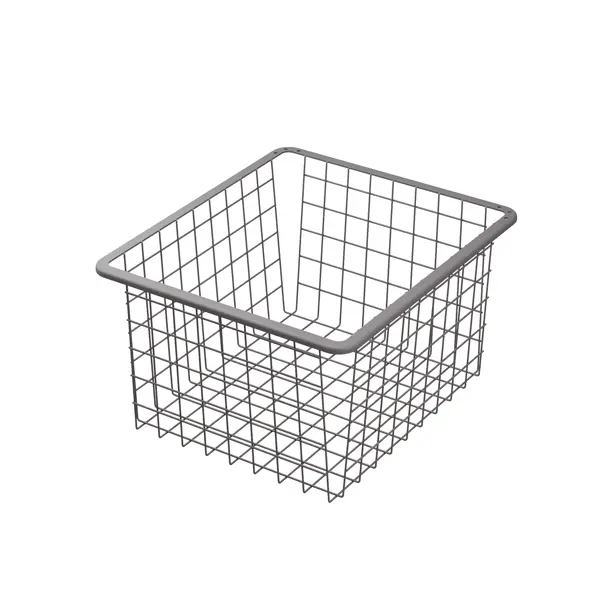 Корзина проволочная Лион 34.2x38.3x18.5 см цвет серый