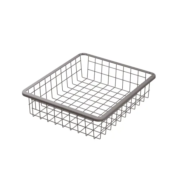Корзина проволочная Лион 34.2x38.3x8.5 см цвет серый