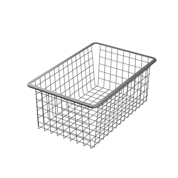 Корзина проволочная Лион 34.2x51.1x18.5 см цвет серый