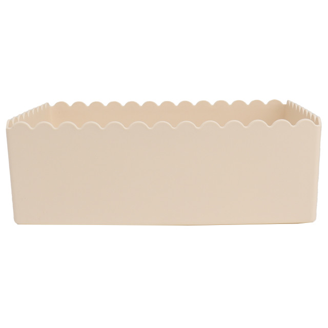 корзина TODELIA Волна 22,5x5,5x7,8см 2,38л пластик бежевый