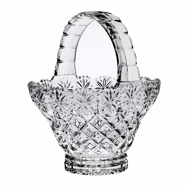 Корзинка для конфет Crystal Bohemia Daisy 20 см