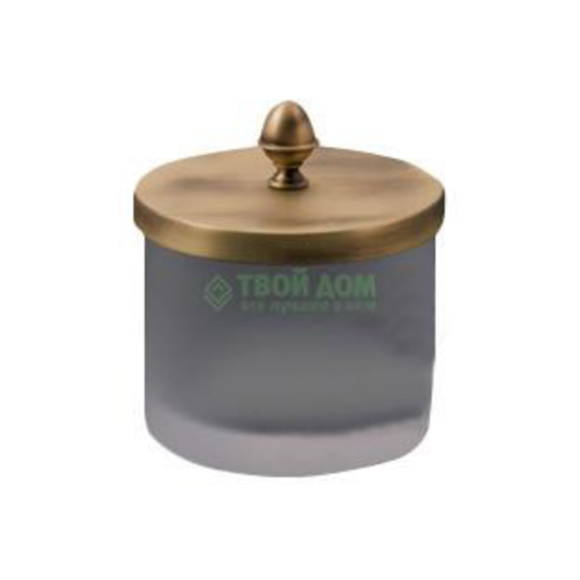 Косметическая емкость Cristal et bronze Cristal satiné Баночка большая+шар мат.хр/бронз (300.31521.CB06)