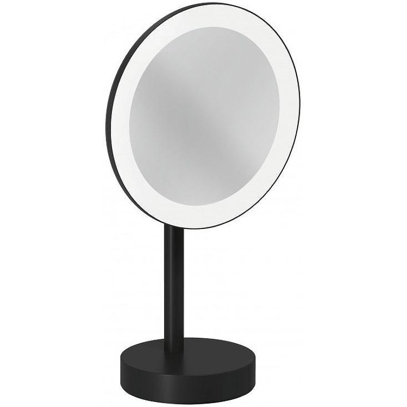 Косметическое зеркало Kludi Vela R 5899539F с подсветкой Черное матовое