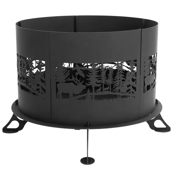 Костровая чаша Grass Лес сталь 55x62.4x40.4 см