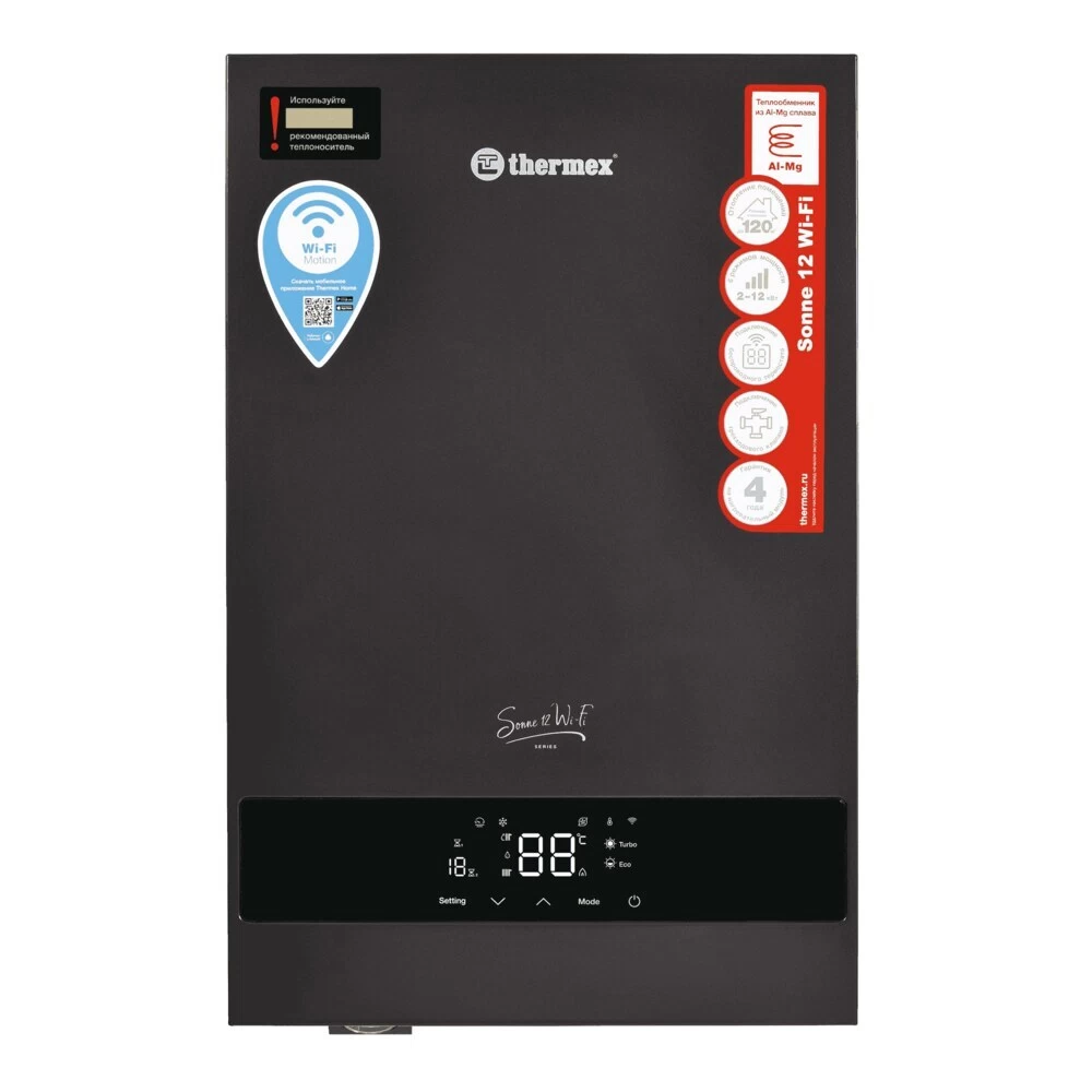 Котел электрический Thermex Sonne 12 Wi-Fi (12 кВт) 220/380 В одноконтурный (511703)