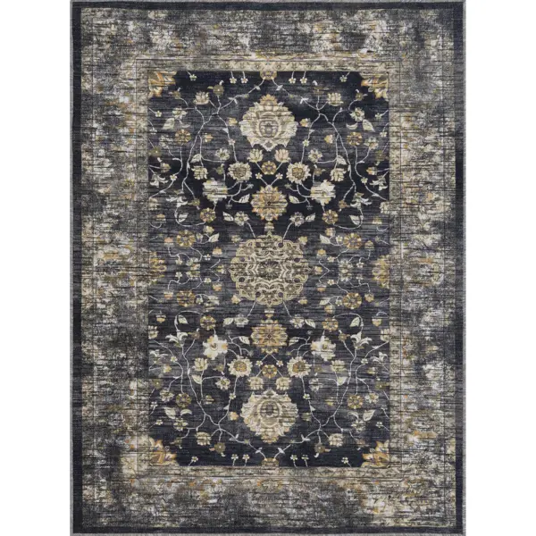 Ковер безворсовый Colaris 150x200 см черный