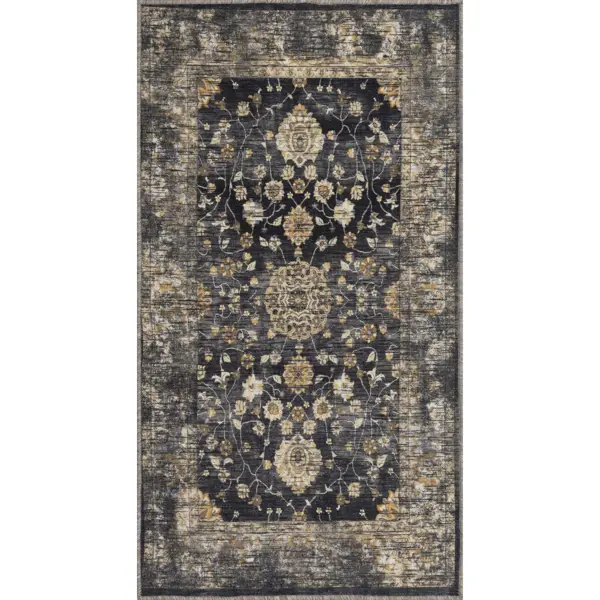 Ковер безворсовый Colaris 80x150 см черный