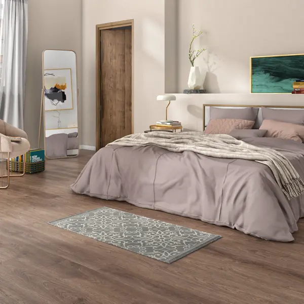 Ковер безворсовый Inspire Lesia 60x120 см темно-серый