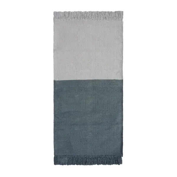 Ковер безворсовый KREAFORTA Madras 60x120 см голубой
