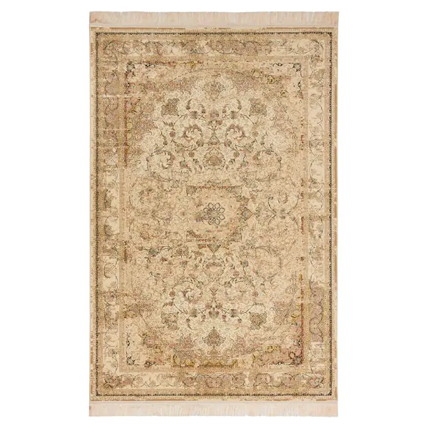 Ковер с коротким ворсом Иран Arman Aisan Vintage 150x225 см кремовый