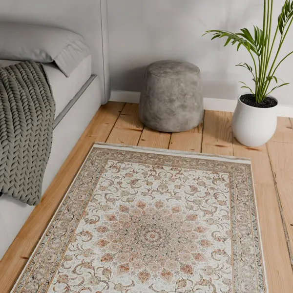 Ковер с коротким ворсом Иран Viyana 100x150 см кремовый