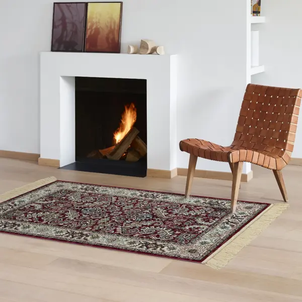Ковер с коротким ворсом вискозный Amalfi 67x110 см красный