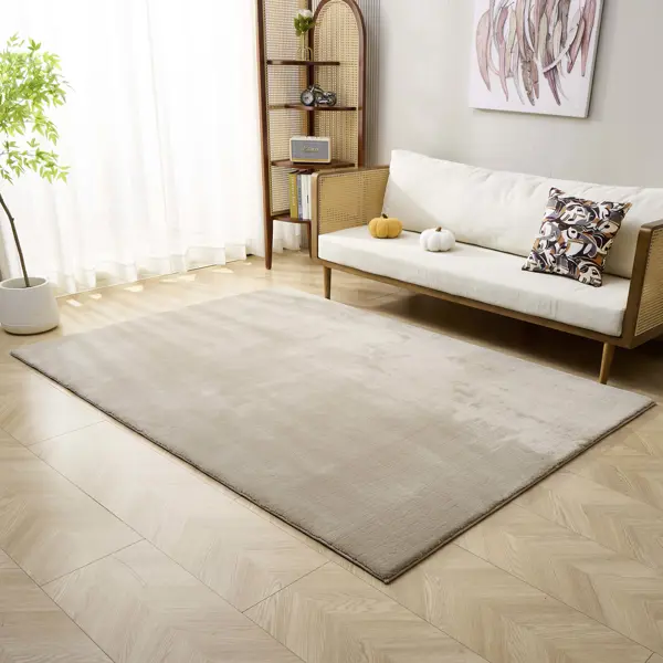 Ковер со средним ворсом Cashmere 200x300 см микрофибра XMR-01 бежевый