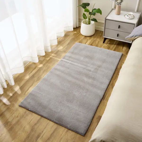 Ковер со средним ворсом Cashmere 80x150 см XMR-03 светло-серый