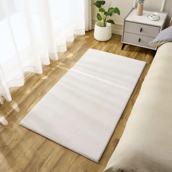 Ковер со средним ворсом Cashmere 80x150 см XMR-05 белый