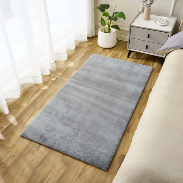 Ковер со средним ворсом Cashmere 80x150 см XMR-11 серый