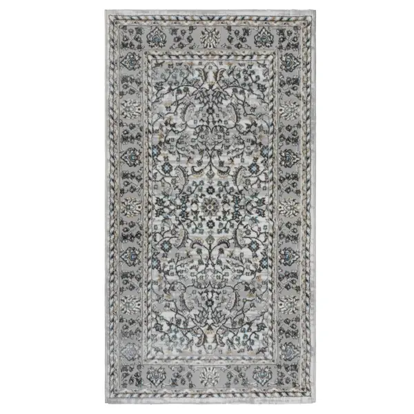 Ковер со средним ворсом Элегия 80x150 см M284A кремовый/серый
