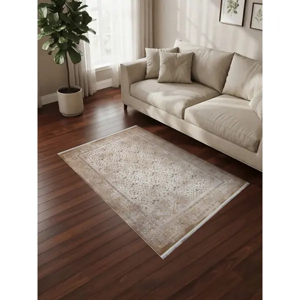 Ковер со средним ворсом Иран Vihan 11x100 Иран Vihan 100x150 см 128121 бежевый