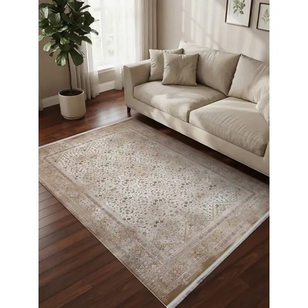 Ковер со средним ворсом Иран Vihan 15x150 Иран Vihan 150x225 см 128121 бежевый