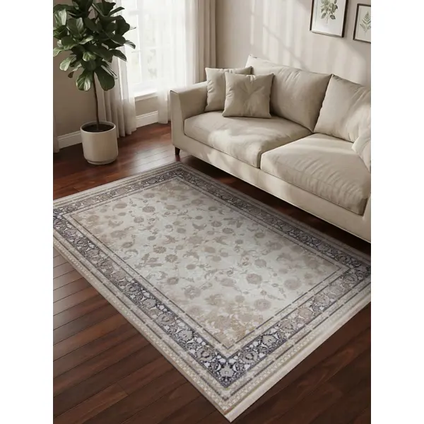 Ковер со средним ворсом Иран Vihan 15x150 Иран Vihan 150x225 см 128244 серо-бежевый