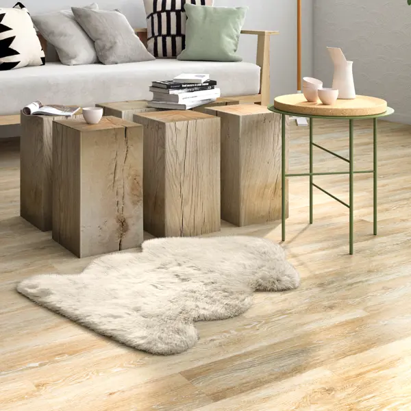 Ковер со средним ворсом KREAFORTA Meribel 60x90 см акрил белый