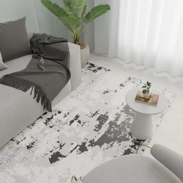 Ковер со средним ворсом Палермо 150x230 см темно-серый