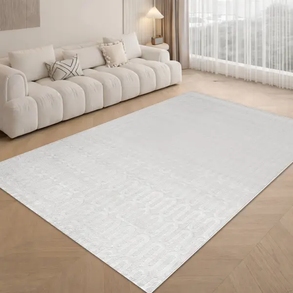 Ковер со средним ворсом Rimma Light 80x150 см 40074А белый