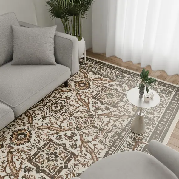 Ковер со средним ворсом Sahara 250x350 см кремовый