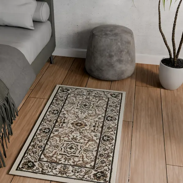 Ковер со средним ворсом Sahara 60x100 см кремовый