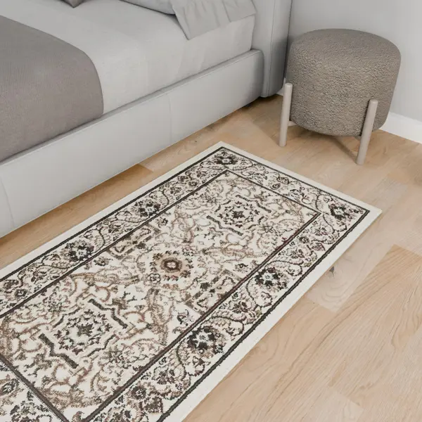 Ковер со средним ворсом Sahara 80x150 см кремовый