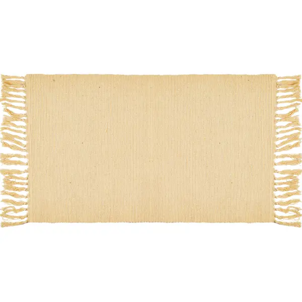 Коврик декоративный хлопок Solid Mat JBT-001-08 50x80 см цвет жёлтый