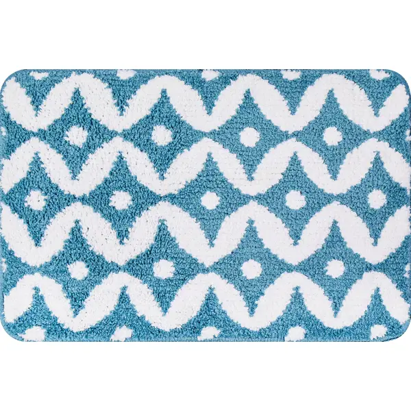 Коврик декоративный полиэстер Microfiber HF-1004-4727 40x60 см цвет зеленый