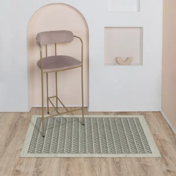 Коврик декоративный Teona 09891A 60x100 см полипропилен цвет белый