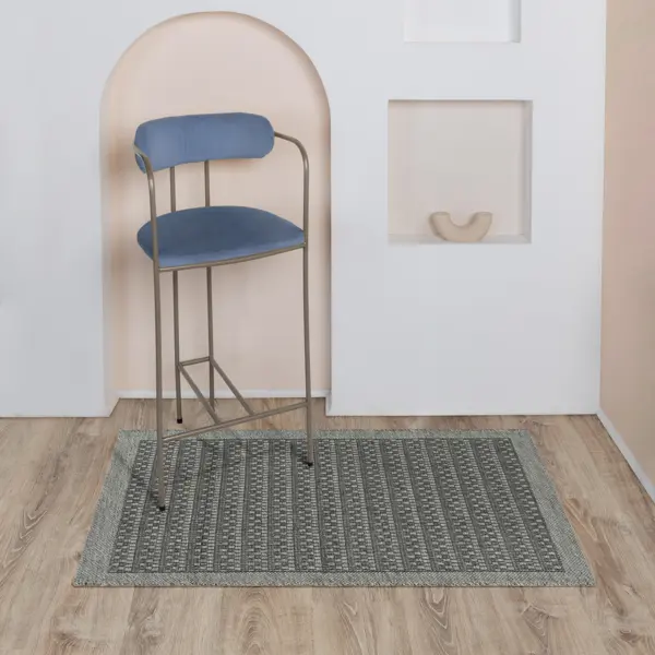 Коврик декоративный Teona 09891A 60x100 см полипропилен цвет серый