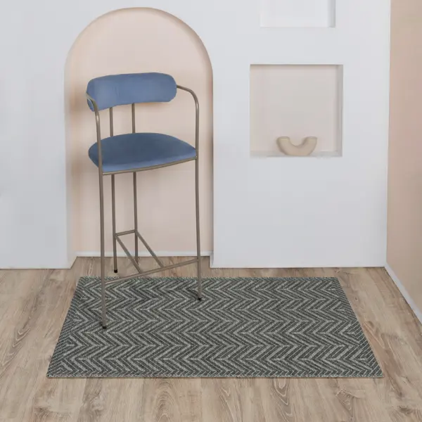 Коврик декоративный Teona 09899A 60x100 см полипропилен цвет серый