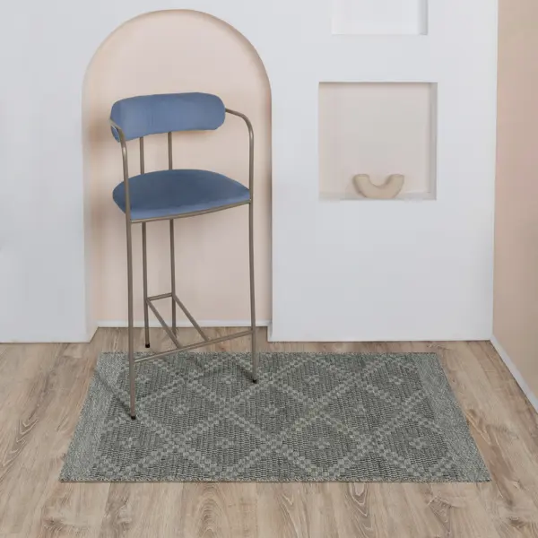 Коврик декоративный Teona 09930A 60x100 см полипропилен цвет серый