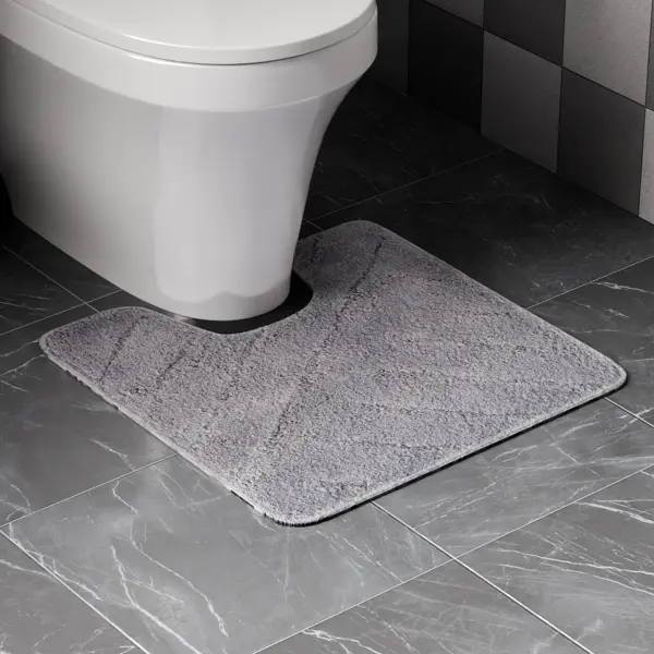 Коврик для туалета Iddis Конкрит (Concrete) LMT03P5i12 50x50 см цвет серый