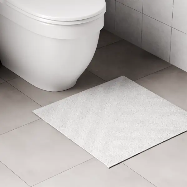 Коврик для туалета Lemer Adamello 50x50 см цвет серый