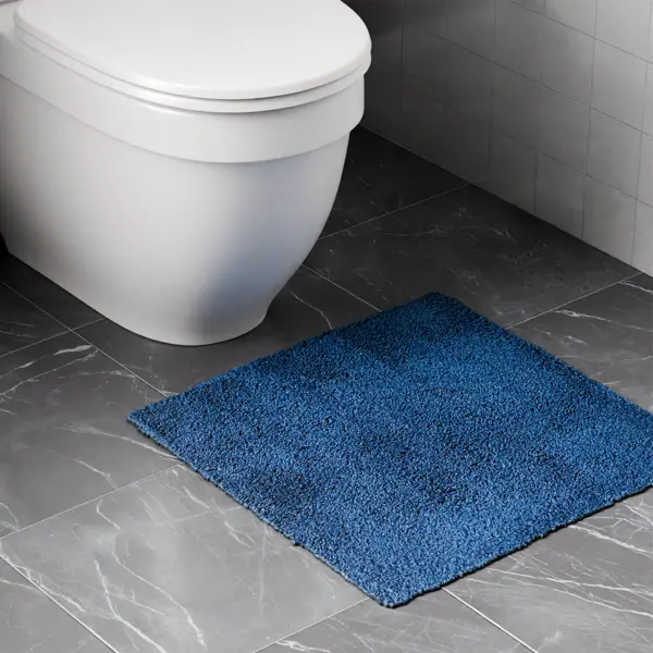 Коврик для туалета Lemer Camarg Grey 50x50 см цвет синий
