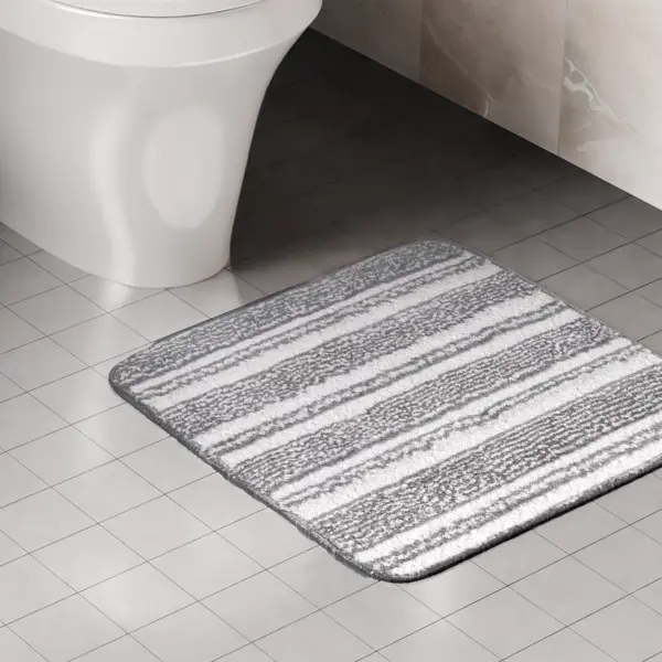 Коврик для туалета Lemer Tocantis 50x50 см цвет серый