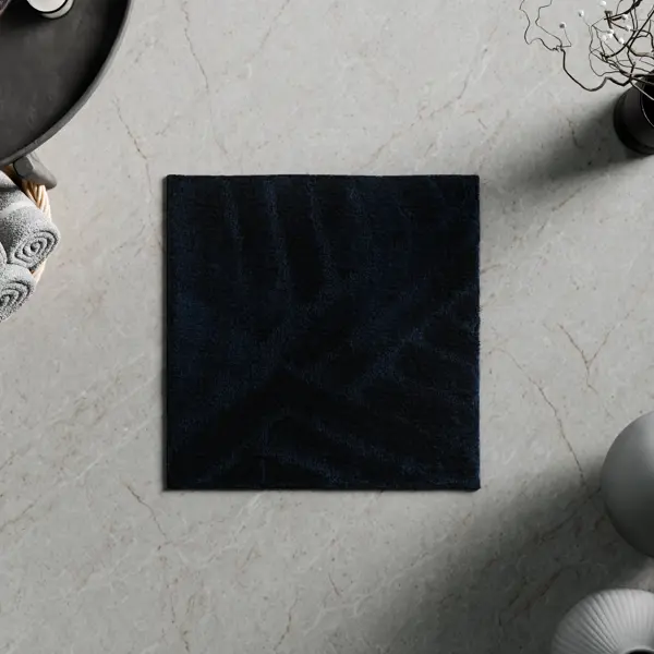 Коврик для туалета Swensa Noor 50x50 см цвет синий