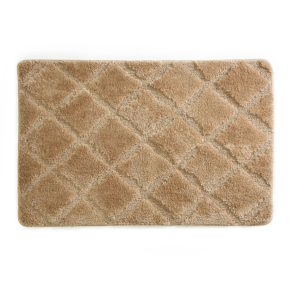 Коврик для ванной бежевый 90х60 см WasserKraft Lippe (BM-6514)
