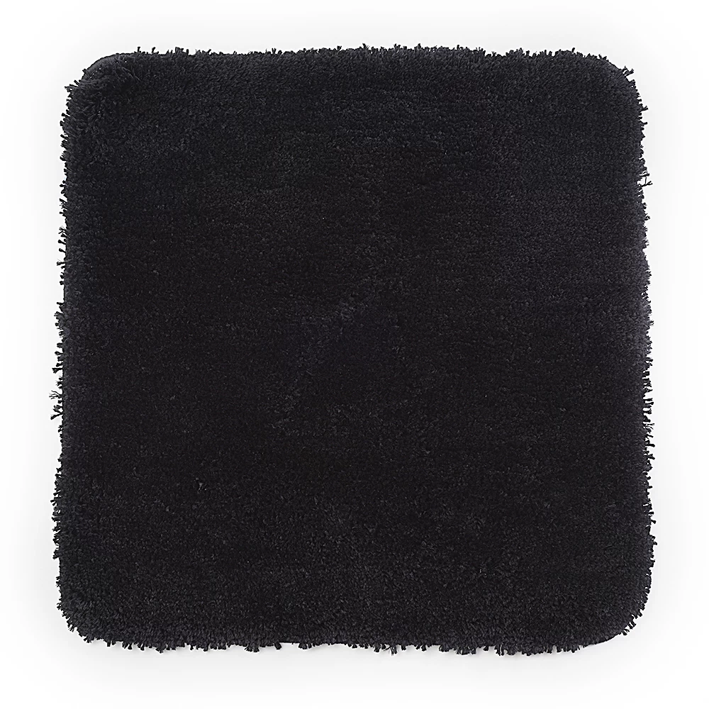 Коврик для ванной черный 57х55 см WasserKraft Kammel (BM-8346)