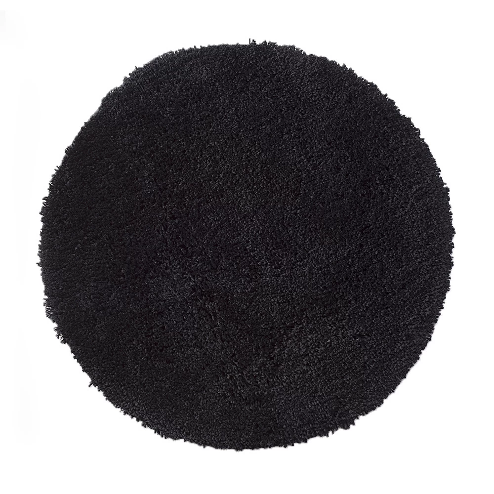 Коврик для ванной черный 60х60 см WasserKraft Dill (BM-3911)