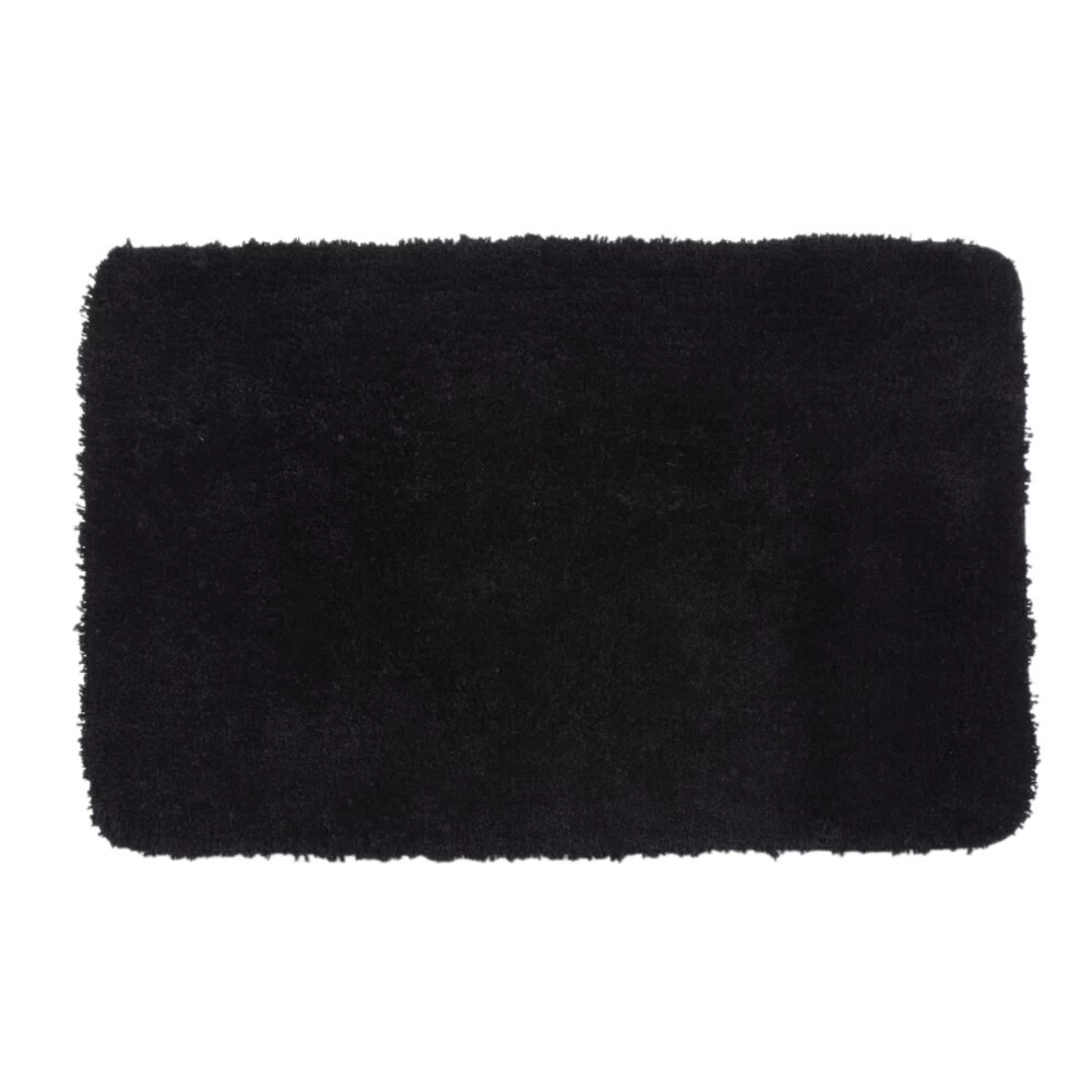 Коврик для ванной черный 90х57 см WasserKraft Kammel (BM-8316)