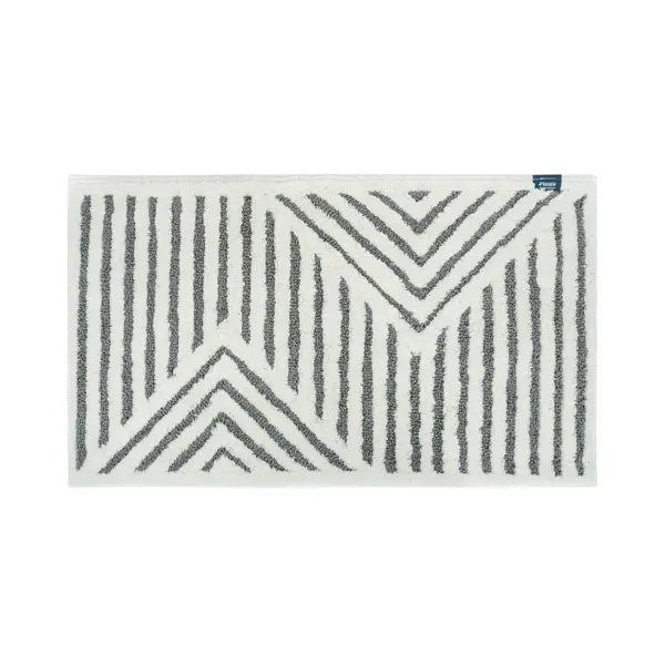 Коврик для ванной Fixsen Coner 70x120 см цвет черно-белый