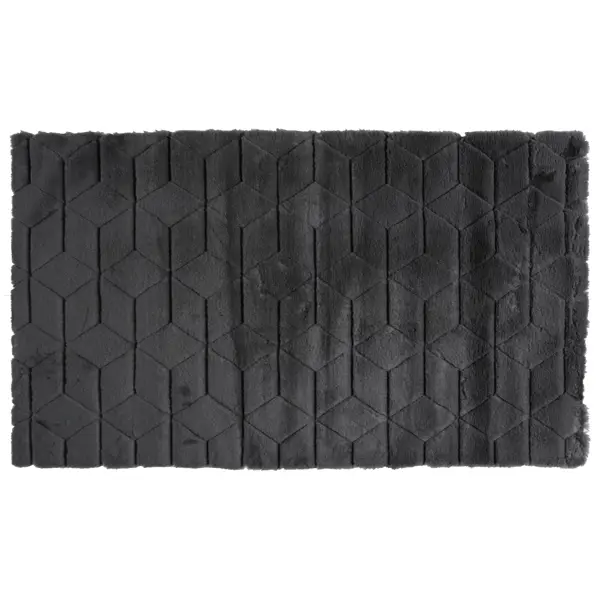 Коврик для ванной Fixsen Diamond 70x120 см цвет графит