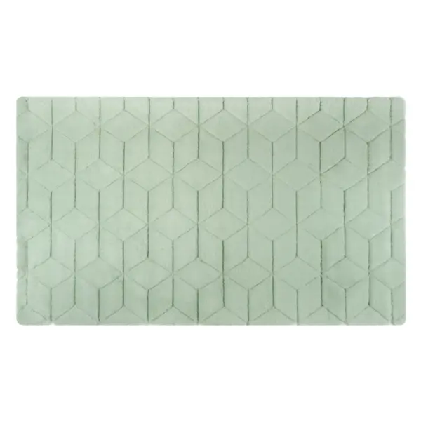 Коврик для ванной Fixsen Diamond 70x120 см цвет зеленый