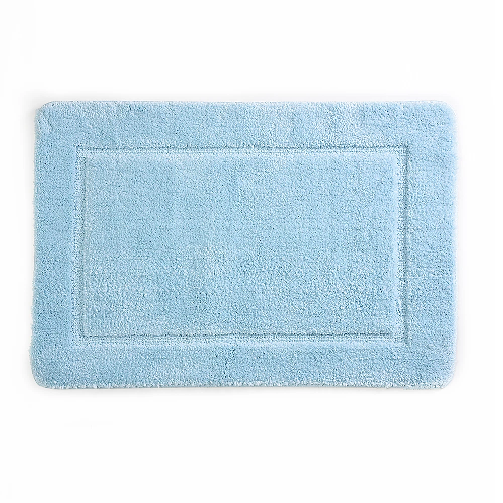 Коврик для ванной голубой 90х60 см WasserKraft Lopau (BM-6017)